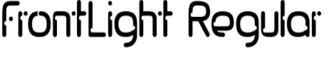 Front Light Font Preview