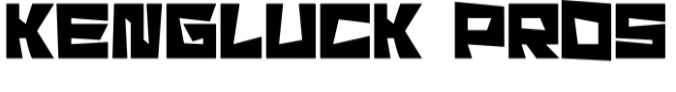 Kengluck Pros Font Preview