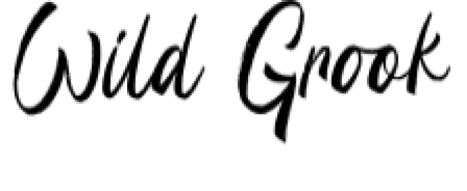 Wild Grook Font Preview