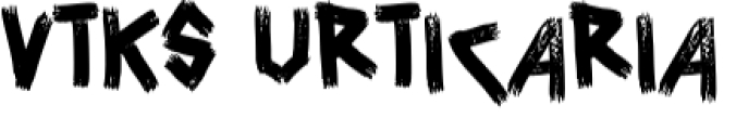 Urticaria Font Preview
