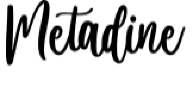 Metadine Font Preview