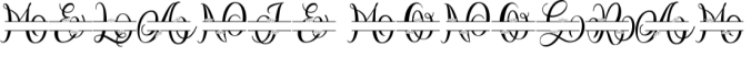 Melanie Monogram Font Preview