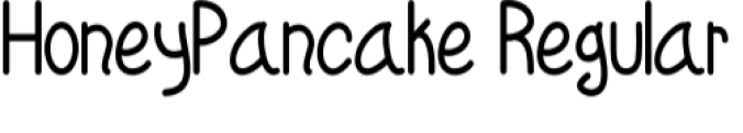 Honey Pancake Font Preview