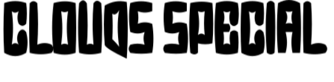 Clouds Special Font Preview