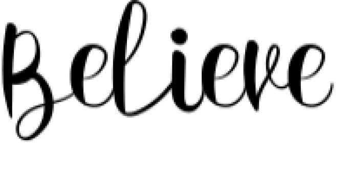 Believe Font Preview