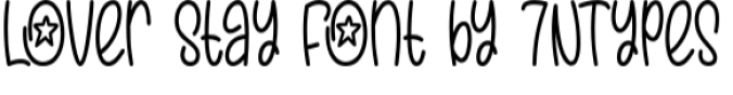 Lover Stay Font Preview