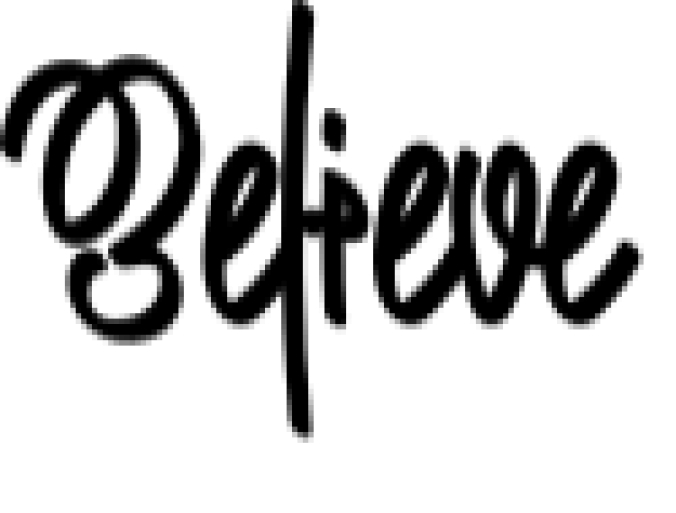 Believe Font Preview