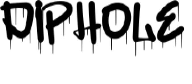 Diphole Font Preview