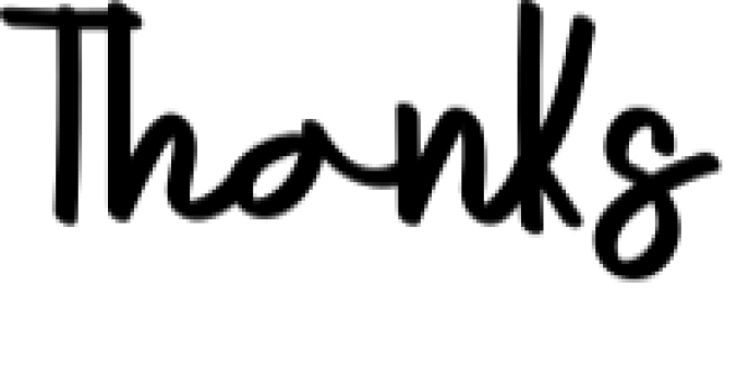 Thanks Font Preview