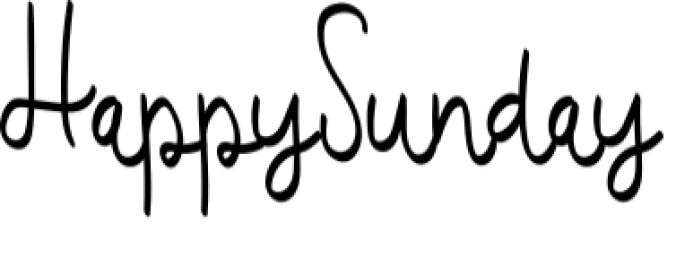 Happy Sunday Font Preview