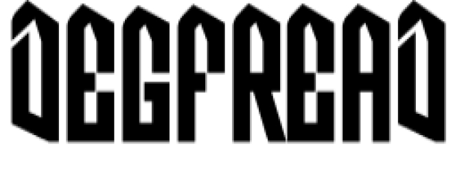 Degfread Font Preview
