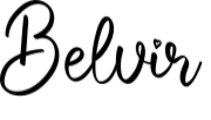 Belvir Font Preview
