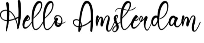 Hello Amsterdam Font Preview