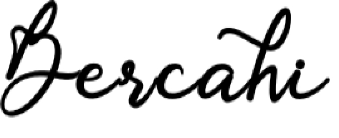 Bercahi Font Preview