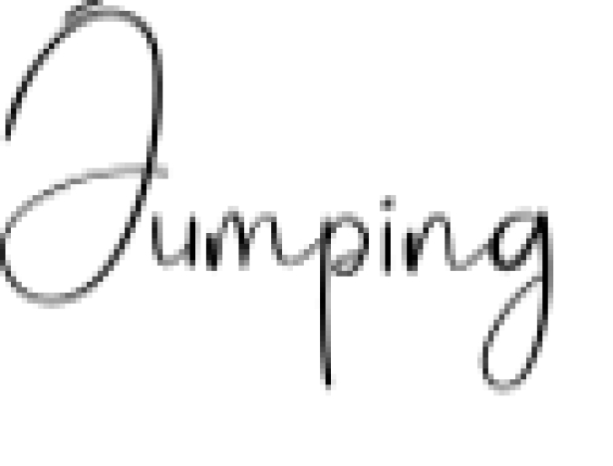 Jumping Font Preview