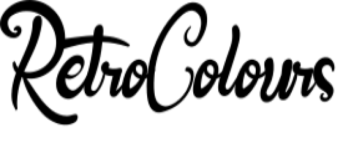 Retro Colours Font Preview