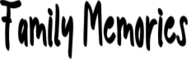 Family Memories Font Preview