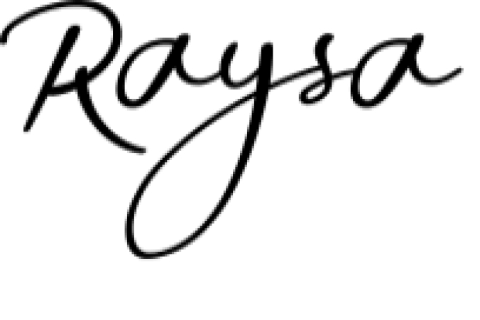 Raysa Font Preview