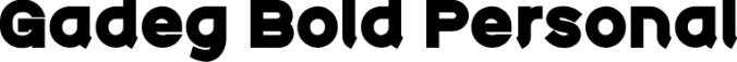Gadeg Reg Personal Font Preview
