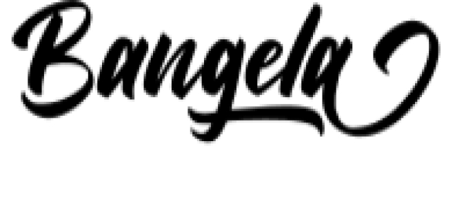 Bangela Font Preview
