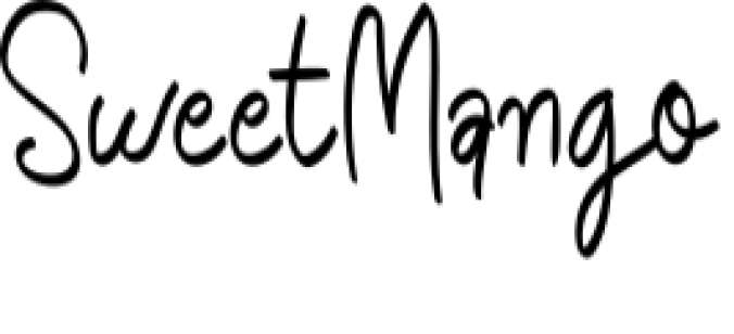 Sweet Mango Font Preview