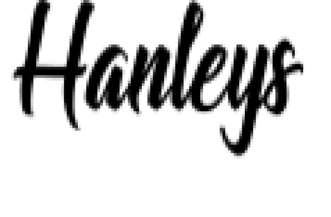 Hanleys Font Preview