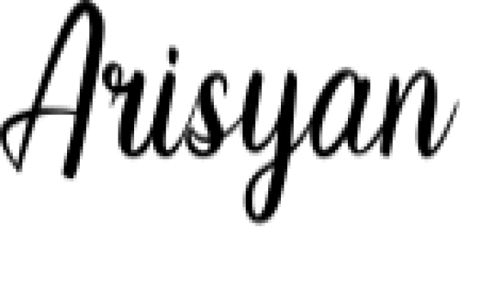 Arisyan Font Preview