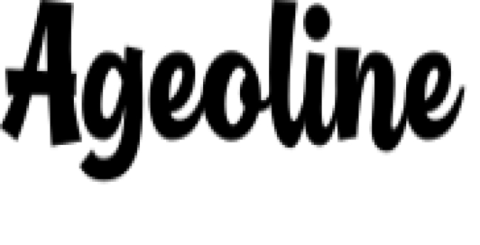 Ageoline Font Preview