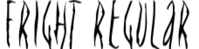 Fright Font Preview