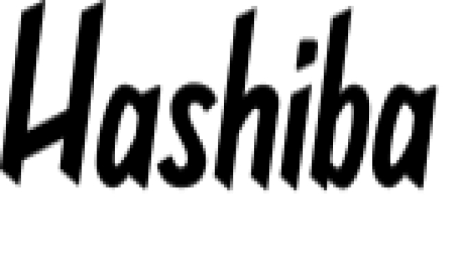 Hashiba Font Preview