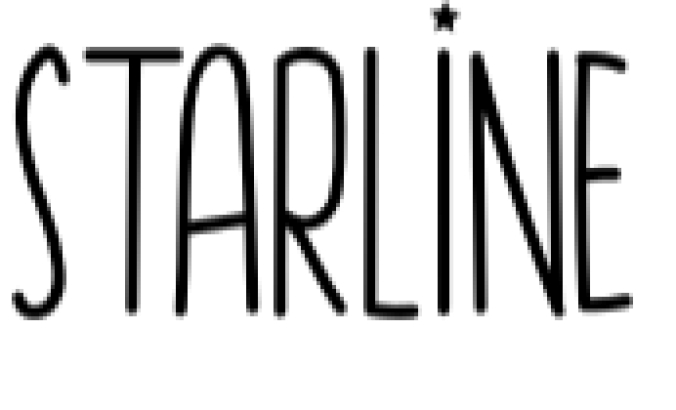 Starline Font Preview