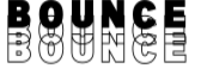 Bounce Font Preview