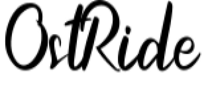 OstRide Font Preview