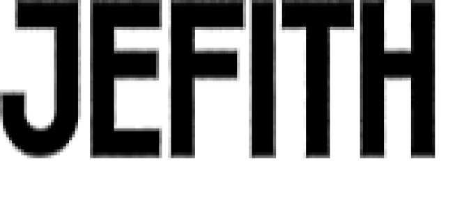Jefith Font Preview