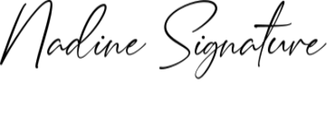 Nadine Signature Font Preview