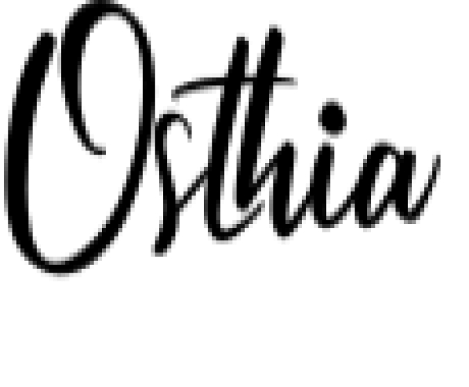 Osthia Font Preview