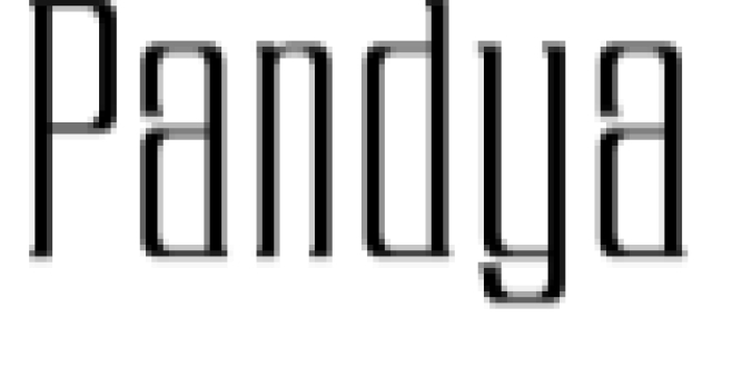 Pandya Font Preview