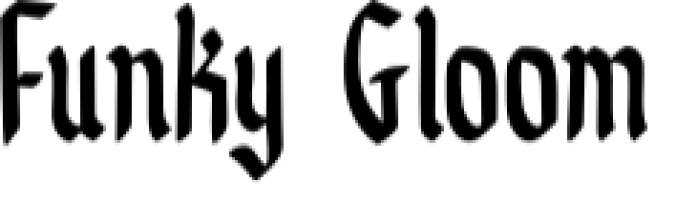 Funky Gloom Font Preview