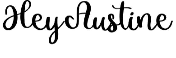 Hey Austine Font Preview