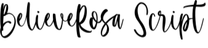 Believe Rosa Font Preview
