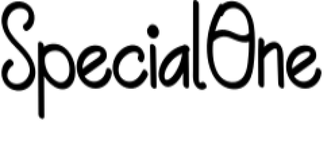 Special One Font Preview