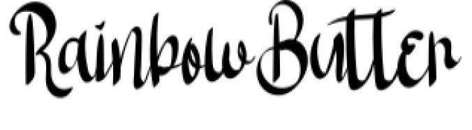Rainbow Butter Font Preview