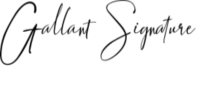 Gallant Signature Font Preview