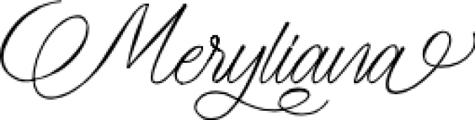 Meryliana - Font Preview