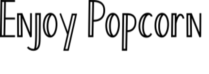 Enjoy Popcorn Font Preview