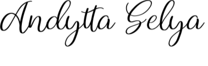 Andytta Selya Font Preview