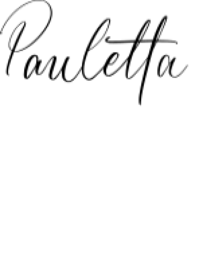 Pauletta Font Preview