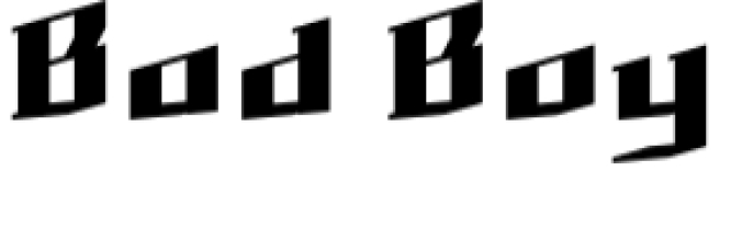Bad Boy Font Preview