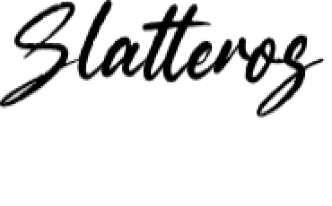 Slatteros Font Preview
