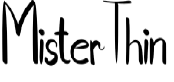 Mister Thin Font Preview
